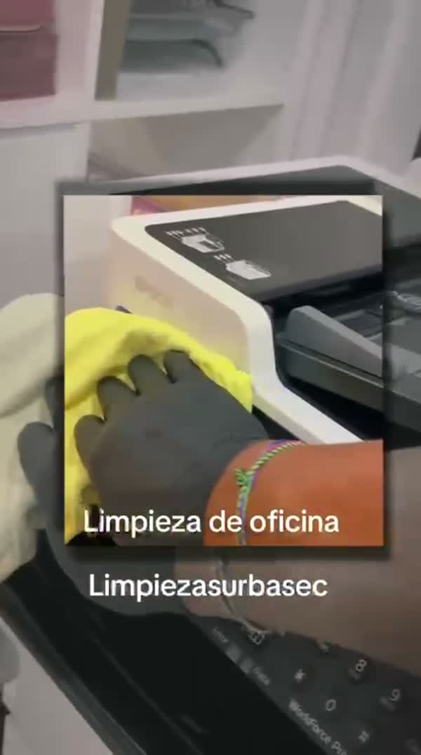 Limpieza de un puesto de trabajo